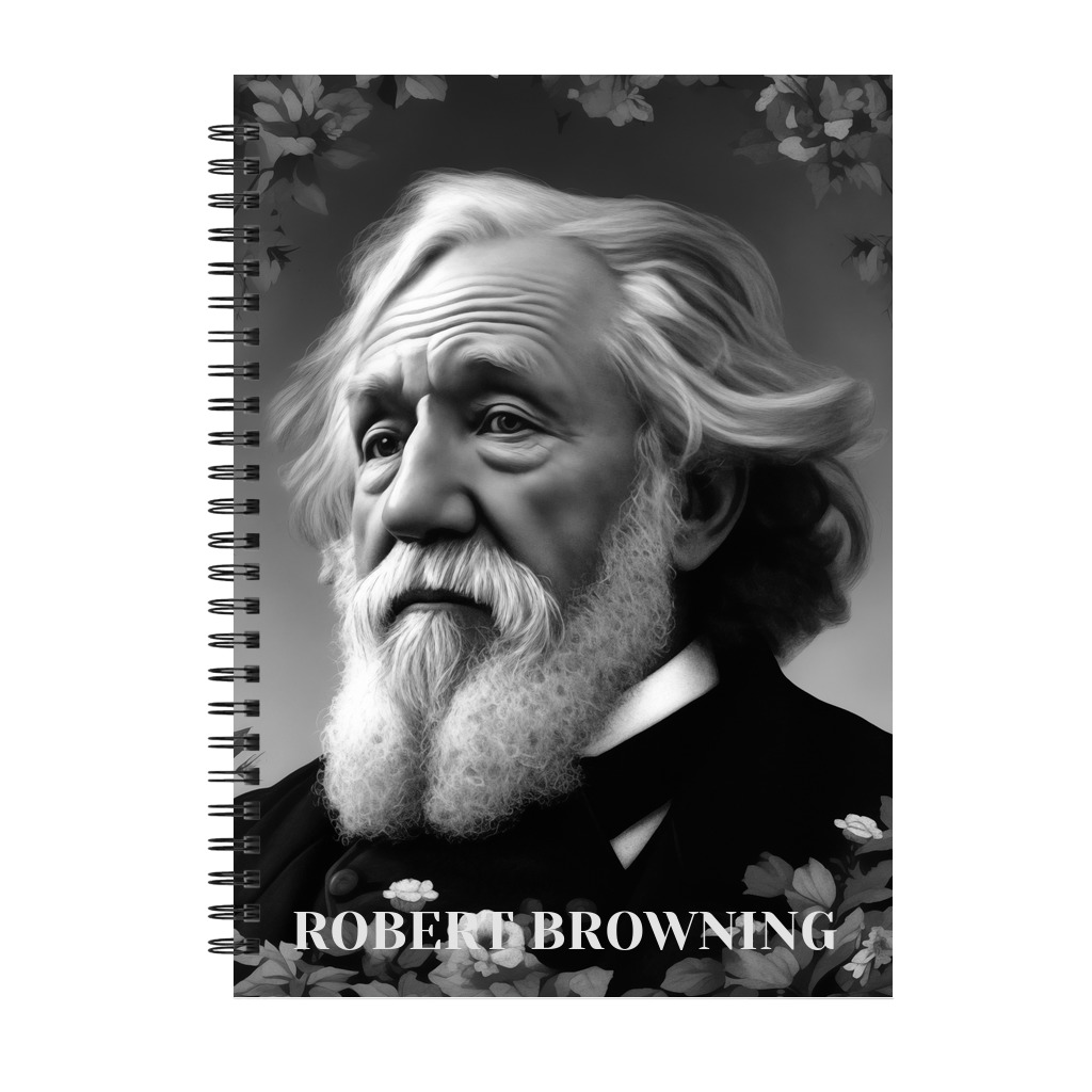 Robert Browning Notebook - Black Spiral