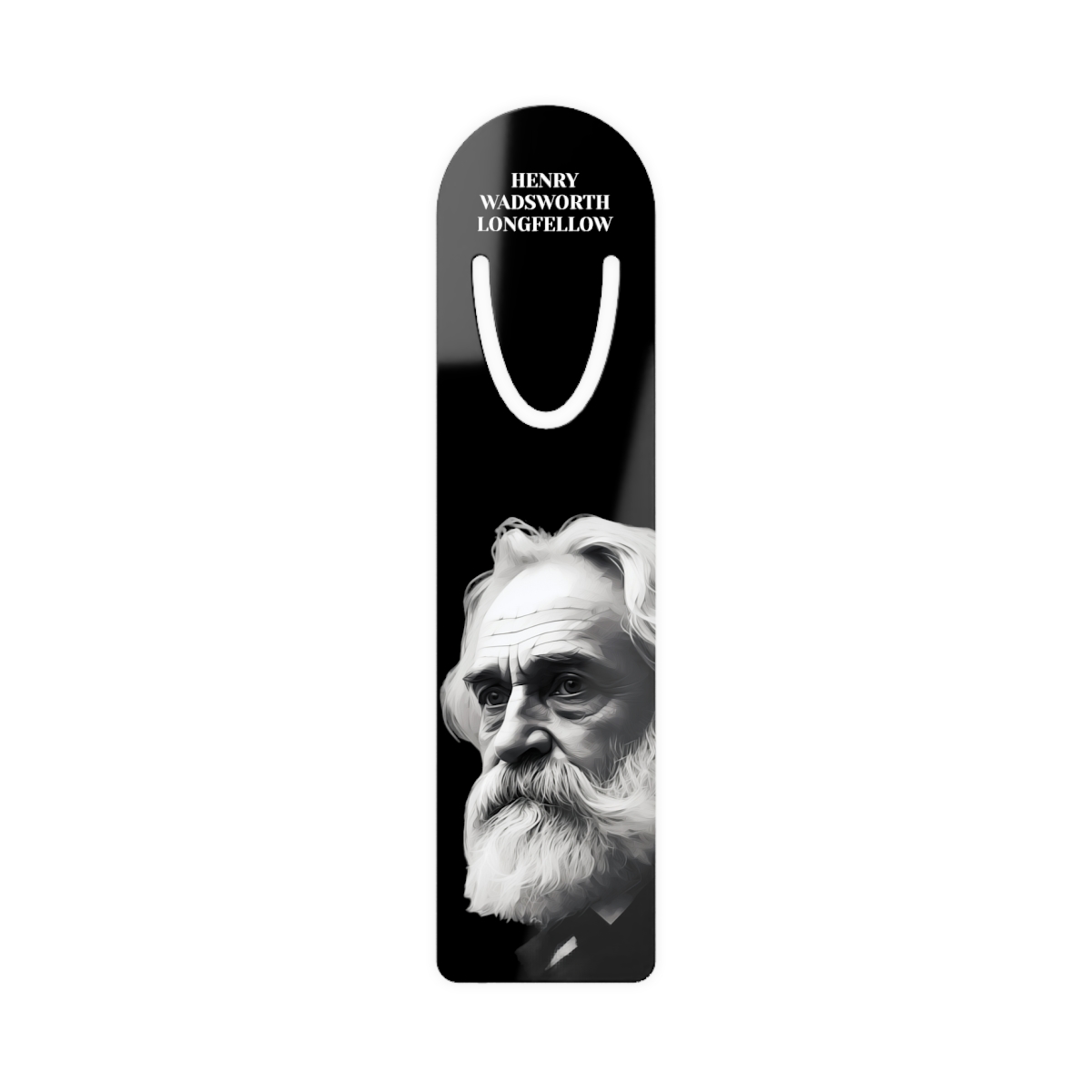 Henry Wadsworth Longfellow Aluminum Bookmark