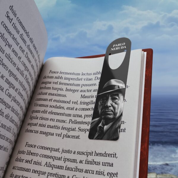 Pablo Neruda Aluminum Bookmark