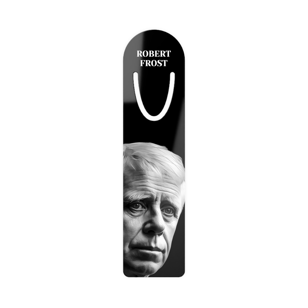 Robert Frost Aluminum Bookmark