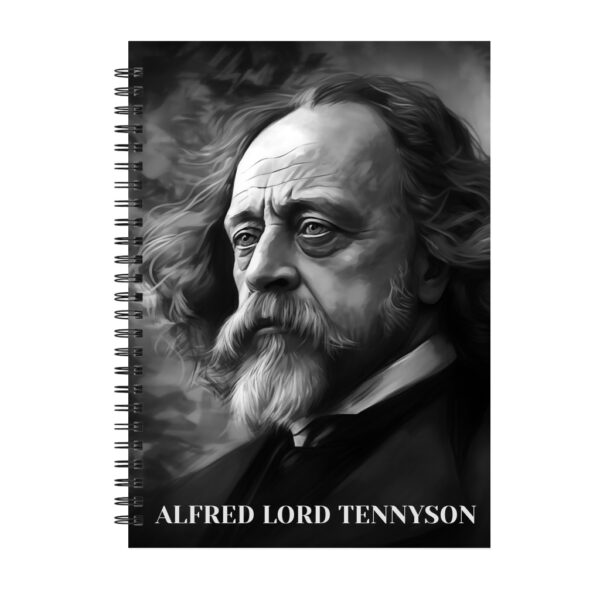 Alfred Lord Tennyson Notebook - Black Spiral
