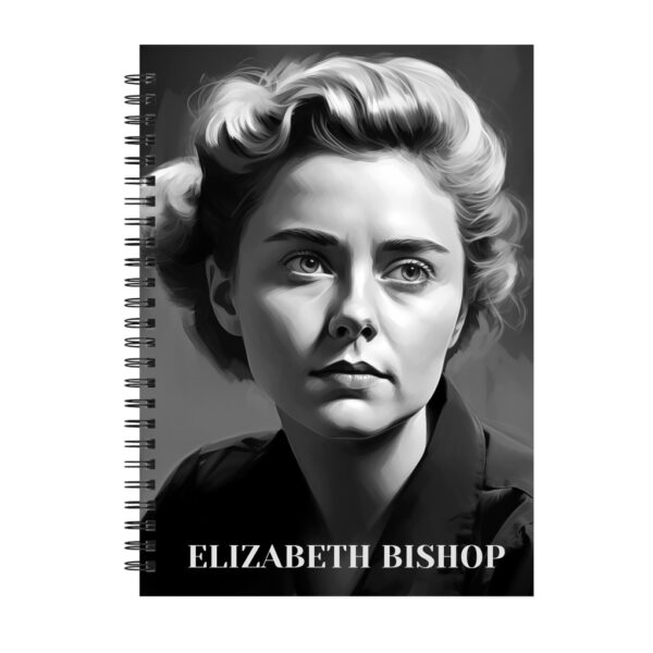 Elizabeth Bishop Notebook - Black Spiral