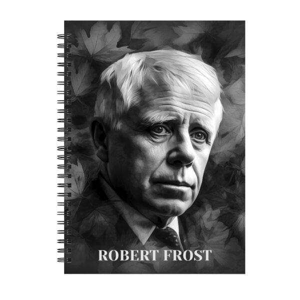 Robert Frost Notebook - Black Spiral